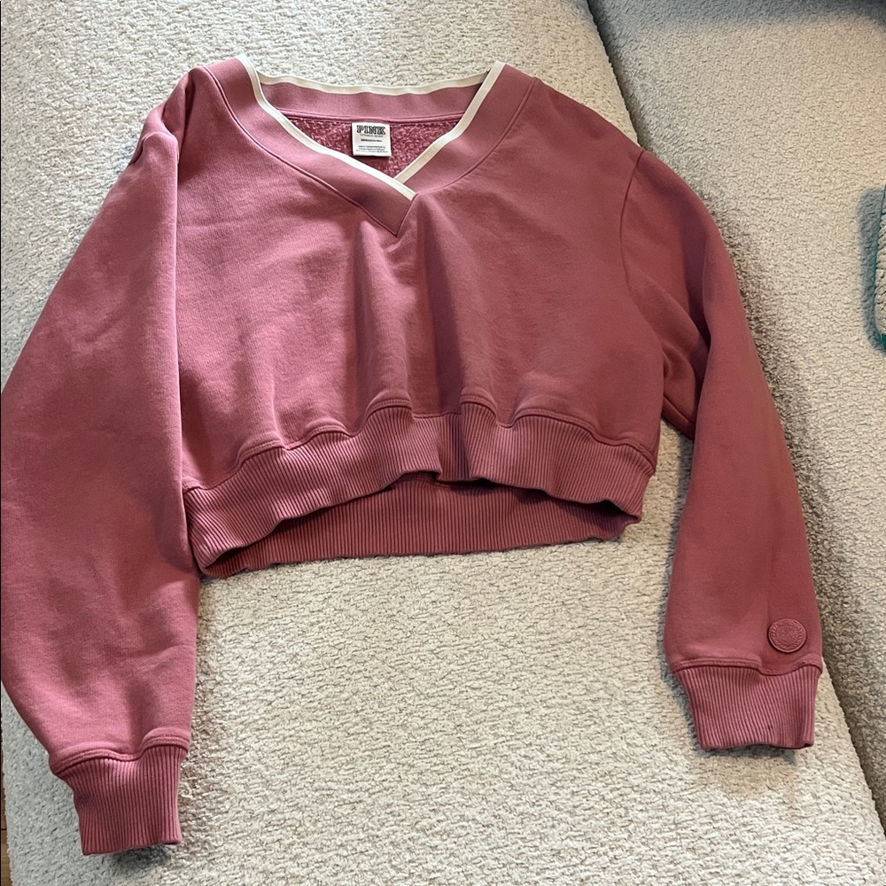 PINK Victoria's Secret Maroon V-Neck Top